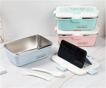 Kotak Penyimpanan Makanan Tiffin Dinding Ganda